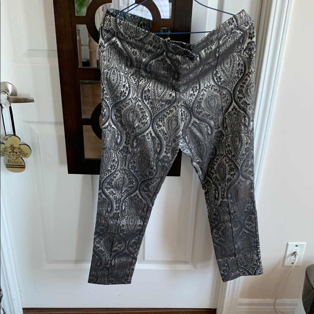 Stylish Black and Gray Patterned Pants